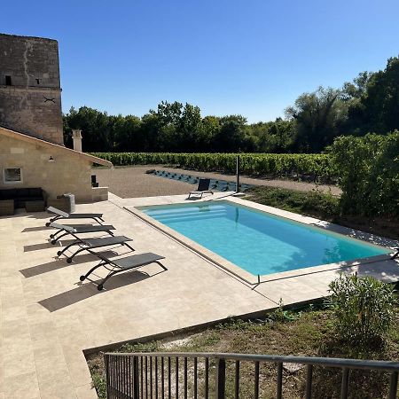 Gîte avec piscine, Château de Lescours, St-Émilion Saint-Sulpice-de-Faleyrens Exterior foto